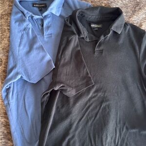 2 Banana Republic Men’s Polo Duo in Blue and Black